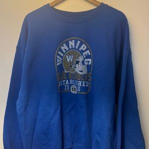 WINNIPEG BOMBERS PULLOVER XL